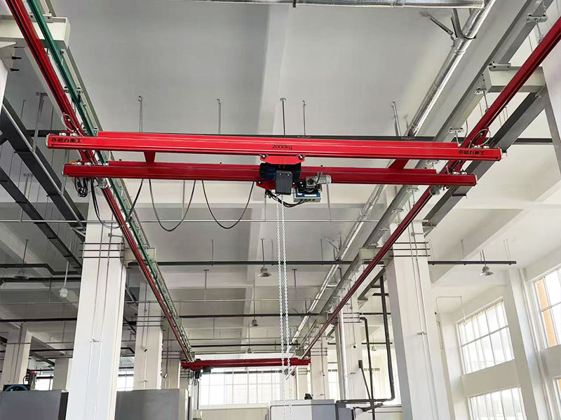 2噸KBK柔性組合式起重機在廣東某新能源領域的應用